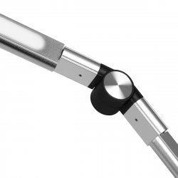 Arbetslampa / golvlampa LED Yoga 22W silver