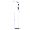 Arbetslampa / golvlampa LED Yoga 22W svart