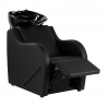 Schamponeringsstol GABBIANO Carmen med elektriskt fotstöd svart