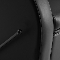 Schamponeringsstol GABBIANO Carmen med elektriskt fotstöd svart