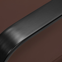 Frisörstol GABBIANO PORTO BLACK choklad