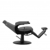 Barberarstol Hair System BM88066B grå