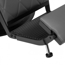 Barberarstol Hair System BM88066B grå