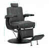 Barberarstol Hair System BM88066B grå