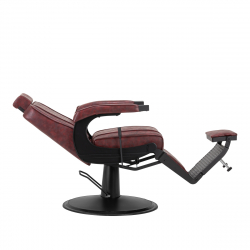 Barberarstol Hair System BM88066B vinröd