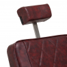 Barberarstol Hair System BM88066B vinröd
