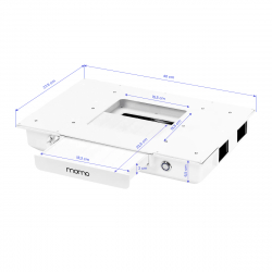 Manikyrbord / nagelbord MOMO 04-BL med dammutsug J02 med kassettfilter