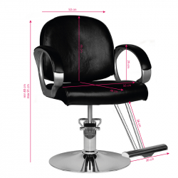 Frisörtstol HAIRSYSTEM HS00 svart