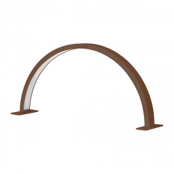 Arbetslampa / bordslampa GLOW ARCHE II för nagelvård brun-beige