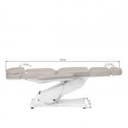 Elektrisk behandlingssäng SILLON CLASSIC vit 3-motor havssalt färg