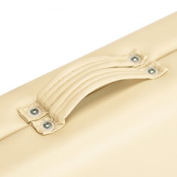 Bärbar massagebänk / behandlingssäng BALANCE ALUMINIUM 2 segment krämfärg + väska