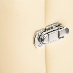 Bärbar massagebänk / behandlingssäng BALANCE ALUMINIUM 2 segment krämfärg + väska