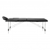 Bärbar massagebänk / behandlingssäng BALANCE ALUMINIUM 2 segment svart + väska