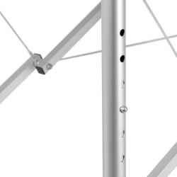 Bärbar massagebänk / behandlingssäng BALANCE ALUMINIUM 2 segment svart + väska