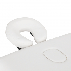 Bärbar massagebänk / behandlingssäng BALANCE ALUMINIUM 3 segment med lutning vit + väska