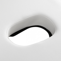 Bärbar massagebänk / behandlingssäng BALANCE ALUMINIUM 3 segment med lutning vit + väska