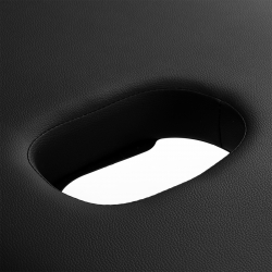 Bärbar massagebänk / behandlingssäng BALANCE ALUMINIUM 3 segment med lutning svart + väska