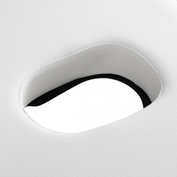 Bärbar massagebänk / behandlingssäng Balance Wide vit / trä + väska