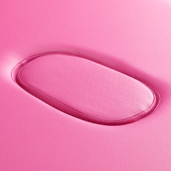 Bärbar massagebänk / behandlingssäng Balance rosa / svart + väska