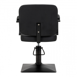 Frisörstol Hair System Edge Noir svart + fotstöd