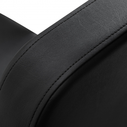 Frisörstol Hair System Edge Noir svart + fotstöd