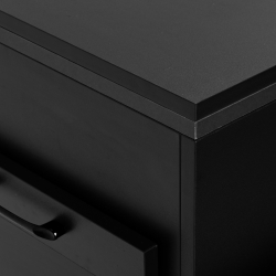 Lådhurts Gabbiano 2027B svart för skönhetssalonger