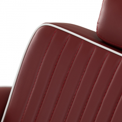 Barberarstol GABBIANO VISIONERIO röd