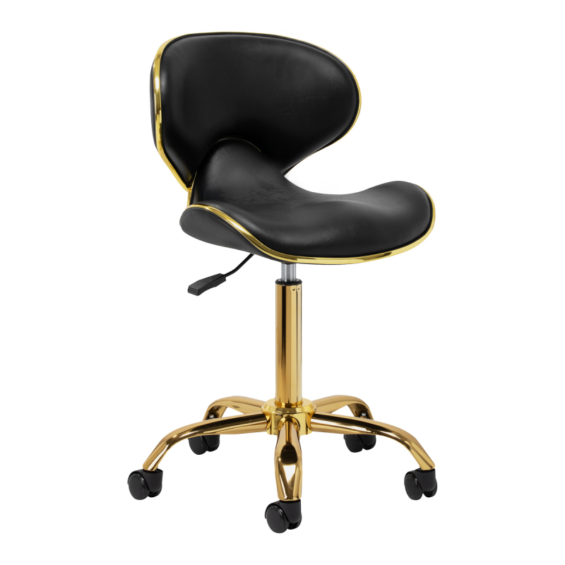 Arbetsstol / kundstol GABBIANO Q-4599G V2 guld / svart
