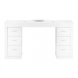 Manikyrbord 324 vit med dammuppsamlare med kassettfilter