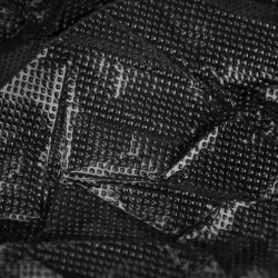 Folierad kosmetisk dra-på-lakan engångsunderlägg i plast 210x90cm svart