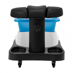 Fotbad Azzurro med vibrationsmassage + rullvagn