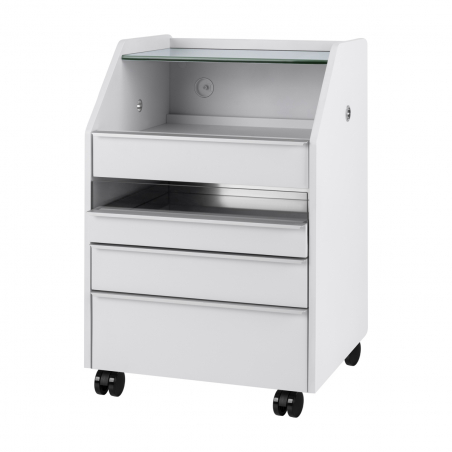 Lådhurts / rullvagn 984 vit för skönhetssalonger och kliniker