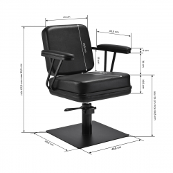 Frisörstol GABBIANO MADRID svart