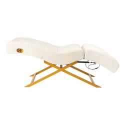 Behandlingsstol SILLON UMBRA Velour vit (ögonfransar / ögonbryn)