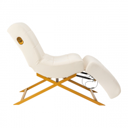 Behandlingsstol SILLON UMBRA Velour vit (ögonfransar / ögonbryn)