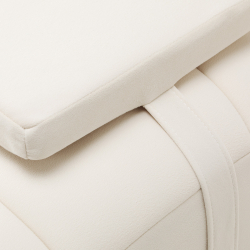 Behandlingsstol SILLON UMBRA Velour vit (ögonfransar / ögonbryn)