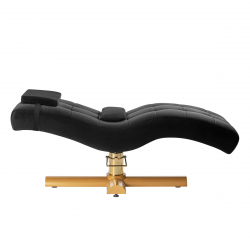 Behandlingsstol SILLON CORONA Velour svart (ögonfransar / ögonbryn)