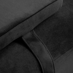 Behandlingsstol SILLON CORONA Velour svart (ögonfransar / ögonbryn)