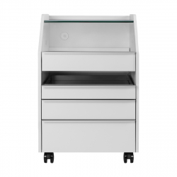 Assistansbord / rullvagn 984 grå med inbyggd sterilisering