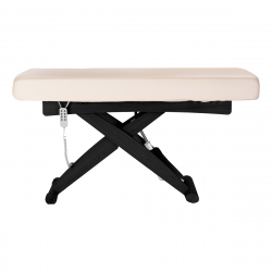 Elektrisk behandlingssäng / massagesäng SPA SILLON SIESTA beige / svart trä, extra hög, 3-motor