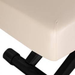 Elektrisk behandlingssäng / massagesäng SPA SILLON SIESTA beige / svart trä, extra hög, 3-motor