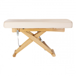 Elektrisk behandlingssäng / massagesäng SPA SILLON SIESTA beige / ljust trä, extra hög, 3-motor