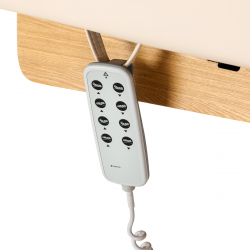 Elektrisk behandlingssäng / massagesäng SPA SILLON SIESTA beige / ljust trä, extra hög, 3-motor