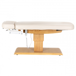 Elektrisk behandlingssäng / massagesäng SPA SILLON RELAX beige / ljust trä, 3-motor