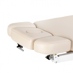 Elektrisk behandlingssäng / massagesäng SPA SILLON RELAX beige / ljust trä, 3-motor