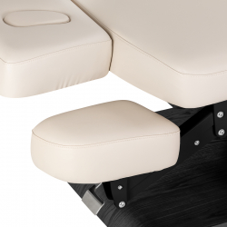 Elektrisk behandlingssäng / massagesäng SPA SILLON RELAX beige / svart trä, 3-motor