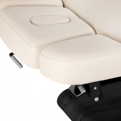 Elektrisk behandlingssäng / massagesäng SPA SILLON RELAX beige / svart trä, 3-motor