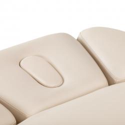 Elektrisk behandlingssäng / massagesäng SPA SILLON RELAX beige / svart trä, 3-motor