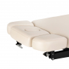Elektrisk behandlingssäng / massagesäng SPA SILLON RELAX beige / svart trä, 3-motor