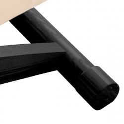 Elektrisk behandlingssäng / massagesäng SPA SILLON SIESTA beige / svart trä, extra hög, 3-motor